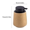 thumbnail image 3 of ZZkhGO Ceramic Soap Dispenser Refillable, Hand Soap Dispenser with Pump, Modern Lotion Dispenser for Bathroom Kitchen, Yellow, 3 of 6