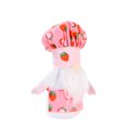 thumbnail image 1 of PVCS Strawberry Chef's Hat Rudolph Dwarf Faceless Doll Plush Toy Children Gift for Kids, 1 of 3