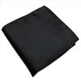 thumbnail image 2 of 6X Men's Pocket Hanky Plain Color Wedding Party Square Hankerchief (Black), 2 of 2
