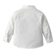thumbnail image 4 of Hiiyo Infant Boys Long Sleeve Dress Shirt School Uniform Solid Color Button Down Shirt, Sizes 6M-9Y, 4 of 4