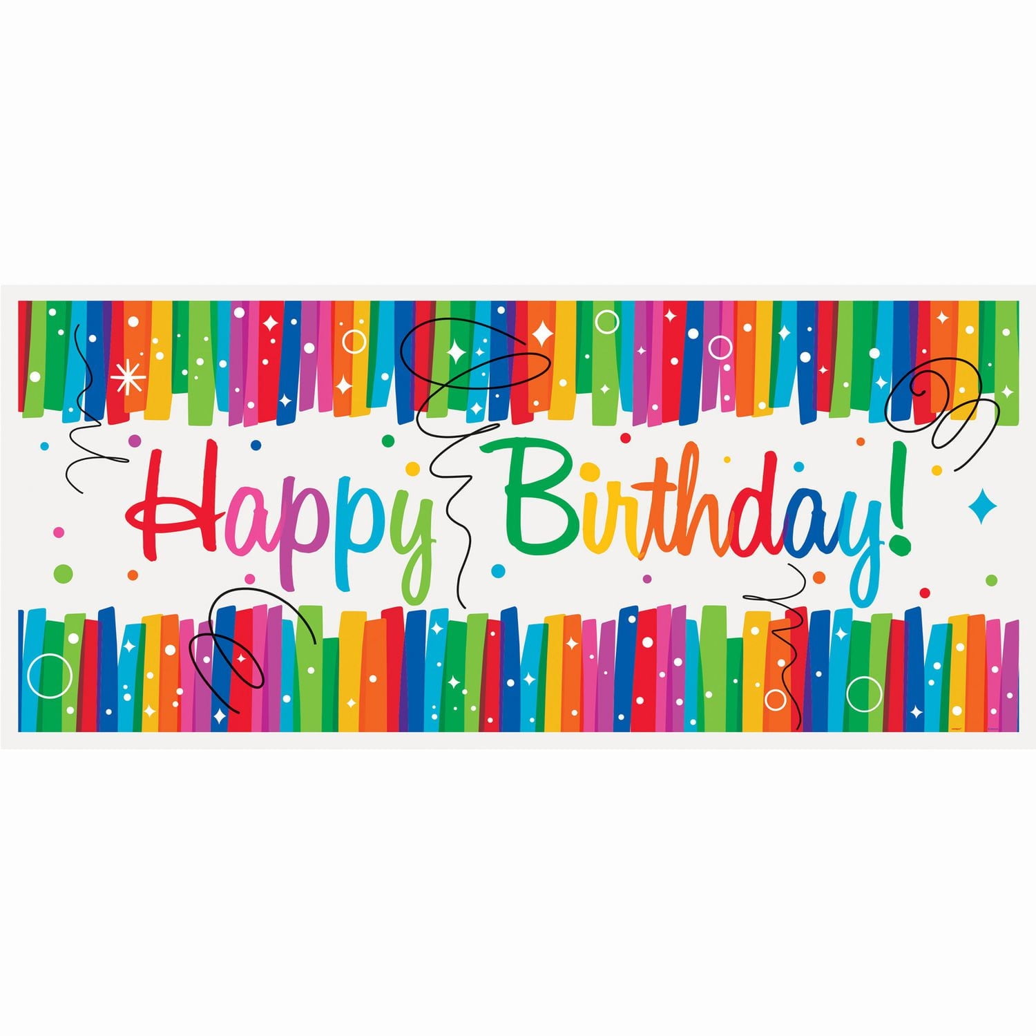Unique Party Favors Bannière Géante Joyeux Anniversaire