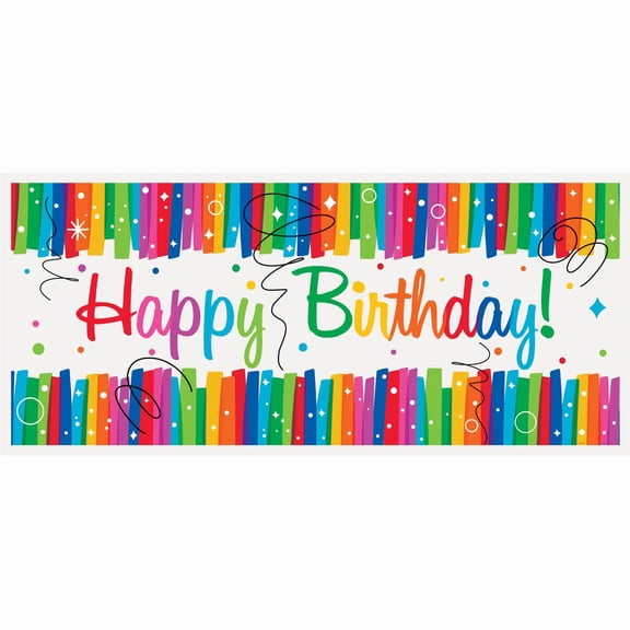 Unique Party Favors Bannière Géante Joyeux Anniversaire
