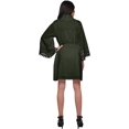 thumbnail image 3 of Moomaya Solid Cotton Robes For Women Plus Size Kimono Robe Short Nightwear, 3 of 6