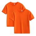 thumbnail image 2 of Plebaso Lot de 2 T-Shirts pour Enfants en Coton à Manches Courtes T-Shirts Basiques Décontractés à Col Rond T-Shirts Unis pour Garçons Filles, 2 of 6