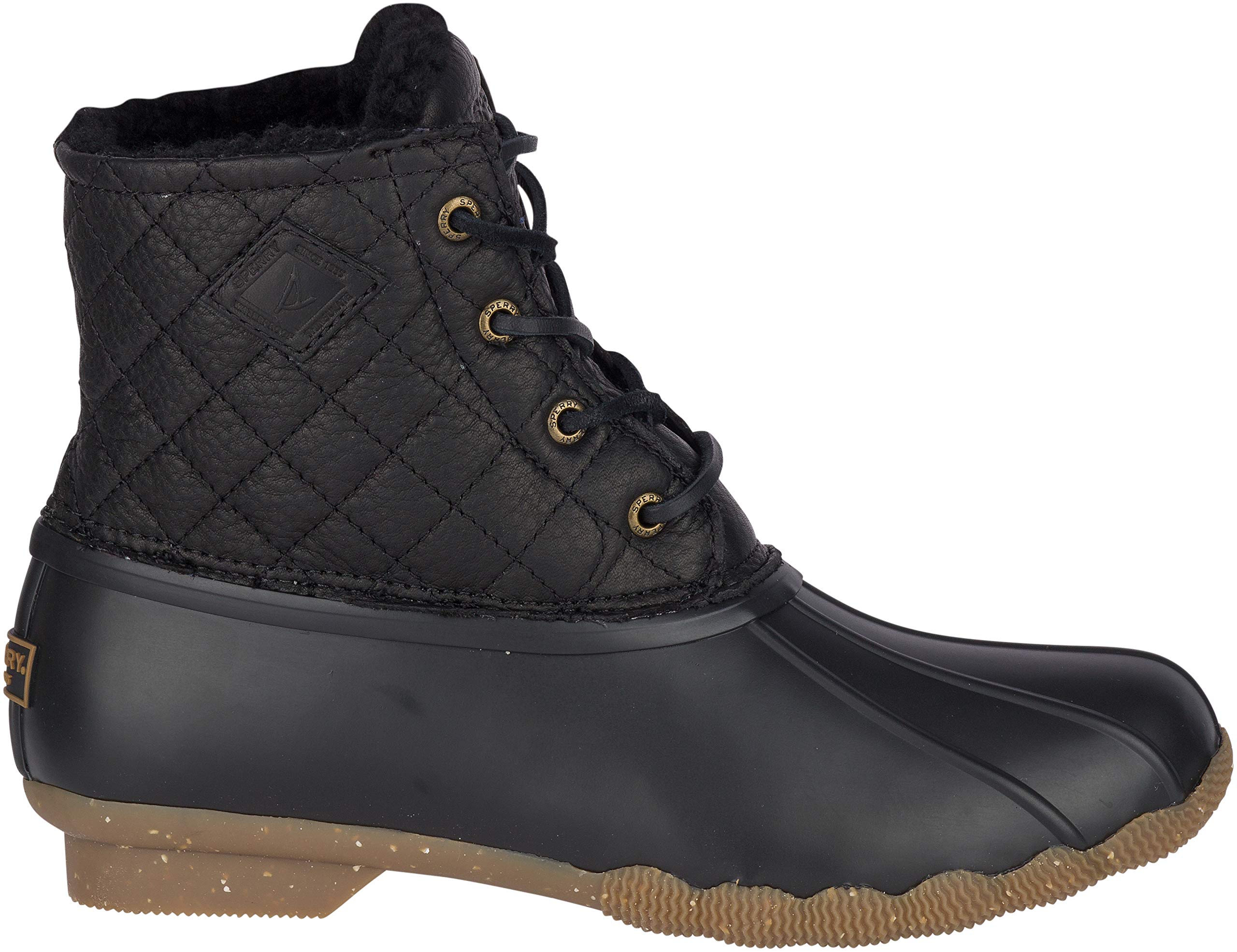 Sperry Bottes d'Hiver Saltwater Lux pour Femmes en Courtepointe Noire 11