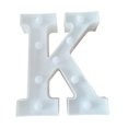 thumbnail image 1 of ziyahi Luminous 26 English Alphabet LED Letter Light Night Lamp Wedding Party Decor letter K, 1 of 6