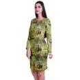 thumbnail image 4 of Moomaya Womens Full Sleeve Printed Midi Length Printed Bodycon Dress, 4 of 6