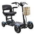 thumbnail image 2 of Trottinette de Mobilité Électrique Motorisée à 4 Roues, Doubles Moteurs Robustes Siège Grand - Bleu Ciel Mat, 2 of 14