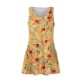 thumbnail image 4 of Pisexur Robe d'Été pour Femme, Plage, Décontractée, Sans Manches, Midi, Imprimé Floral, Débardeur, Ample, Robe Soleil avec Poche, P-2TG, 4 of 6