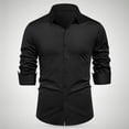 thumbnail image 1 of Long Sleeve Dress Shirts for Men,Wrinkle-Free Business Casual Shirts,Button Down Solid Color Collared Workwear Blouse M-4XL, 1 of 6