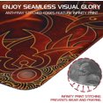 thumbnail image 2 of ENHANCE TCG Playmat - Tabletop Card Playmat with Stitched Edges, Smooth Surface, and Drawstring Travel Pouch - Compatible with MTG, YuGiOh, Pokemon, Lord of The Rings, and Other TCG and LCG - Flames, 2 of 9