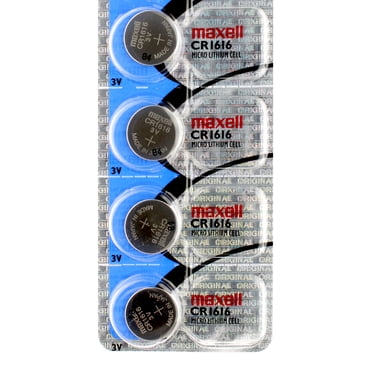 4 x Maxell CR1616 Batteries, Lithium Battery 1616