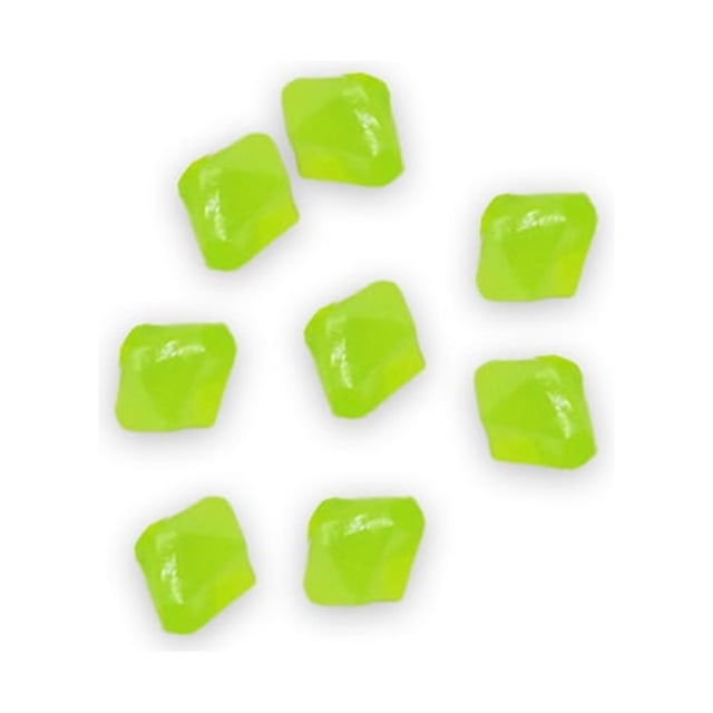 100 Pieces Luminous Stones Rocks Decorative Solar Ornament Home Garden Indoor Pathway Landscape Decoration Path Walkway Light Green