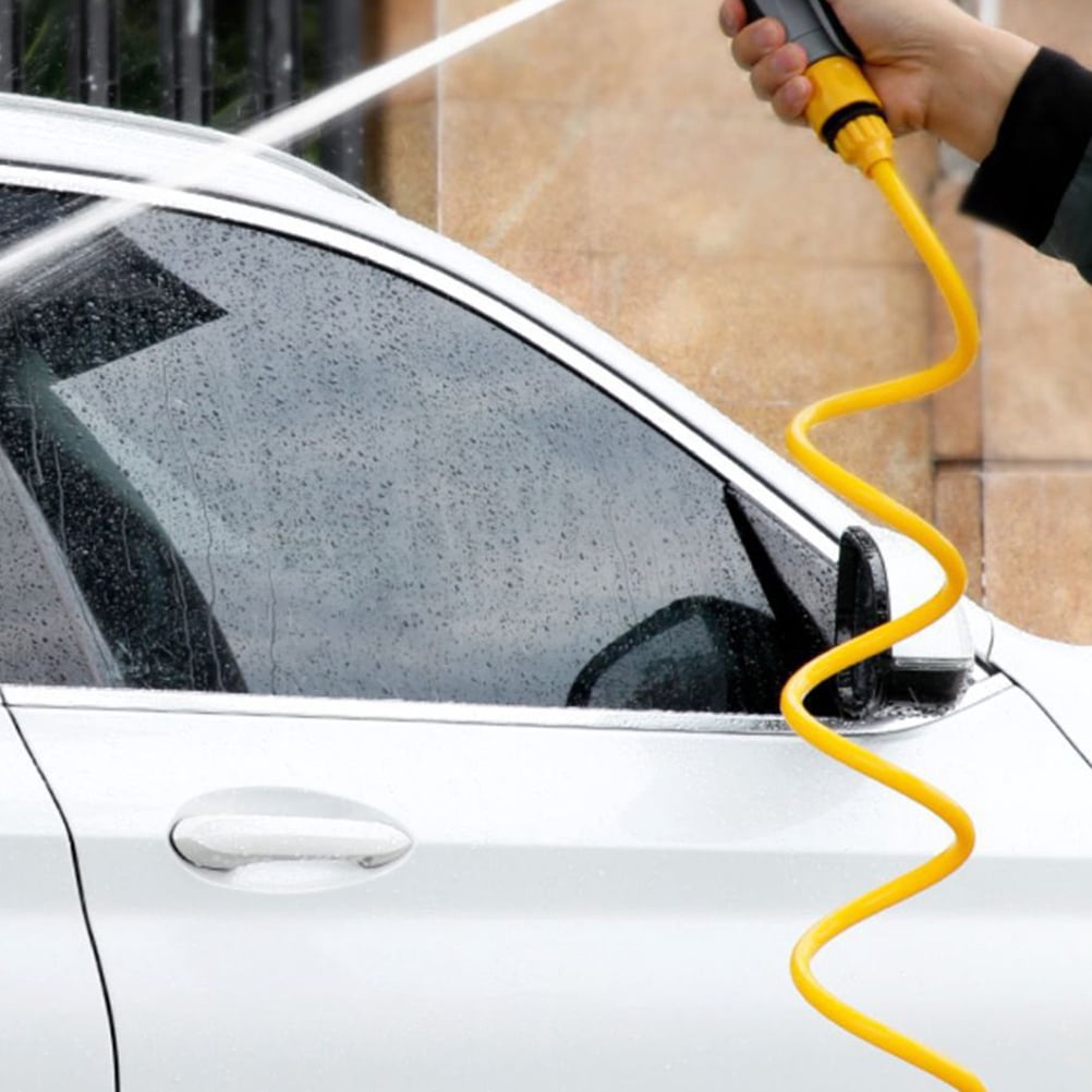 PENIKOKO Antifreeze Capability Flexible Water Hose Coil Hose Yellow for Gardeners Home Use 1Pcs
