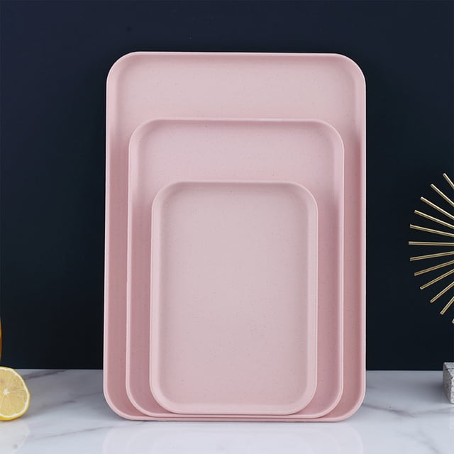 Tranfacy Home and Kitchen,Plates and Bowls Sets,Rectangular Tray Large Medium and Small Sets Of Three Household Plates to Put Tea Cups Dinner Plates to Put Snacks Plates
