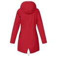 thumbnail image 2 of Heliisoer Manteau Décontracté pour Femme Uni Extérieur Grande Taille à Capuche Coupe-Vent Ample, 2 of 4