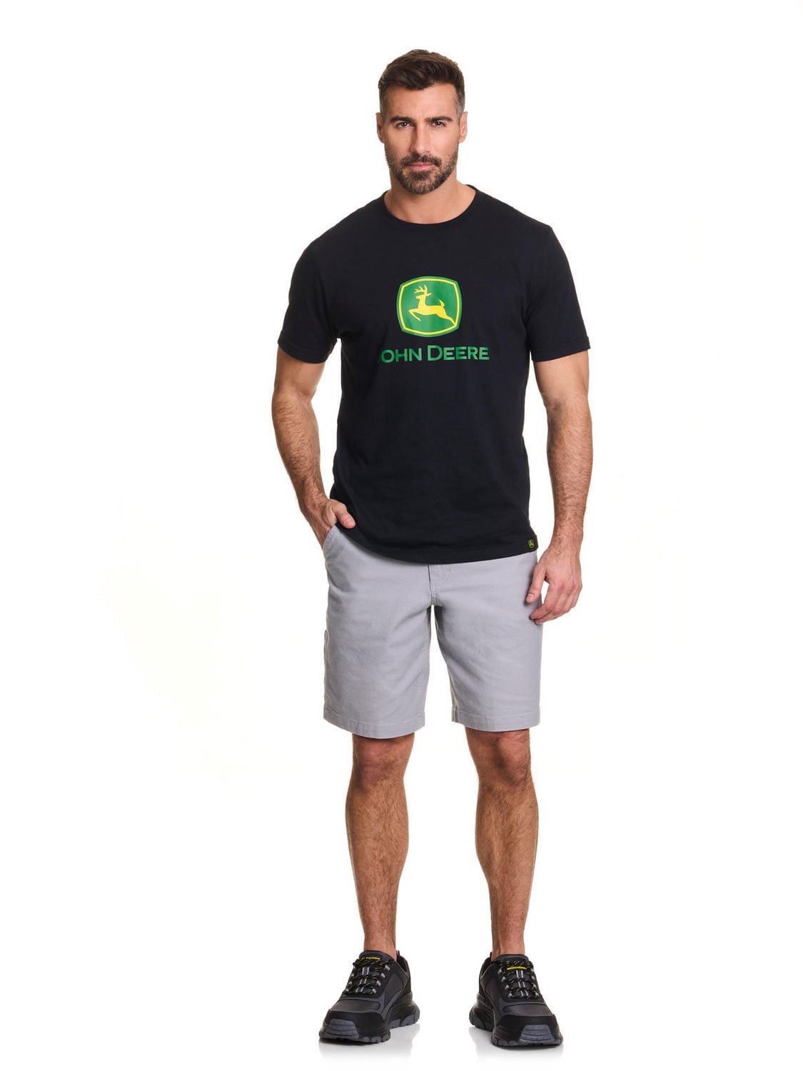 Short de charpentier extensible en canard John Deere pour hommes