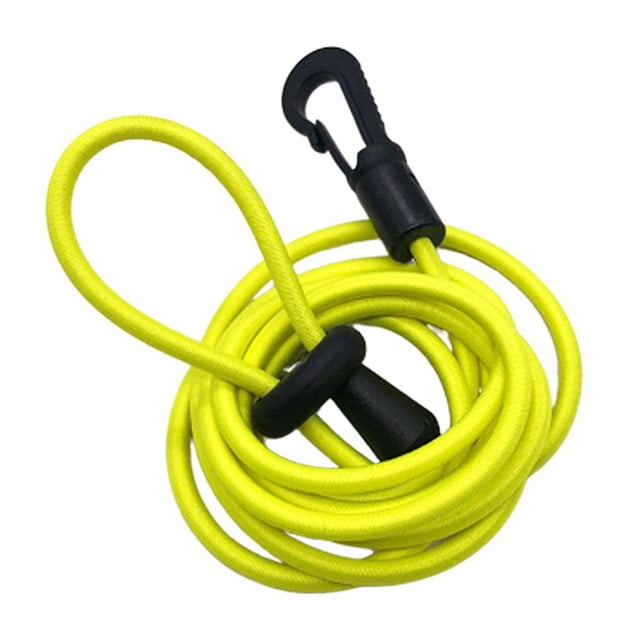 Pêche à la Laisse avec Attaches de Bateau de Haute Résistance - Jaune Fluorescent, 120cm
