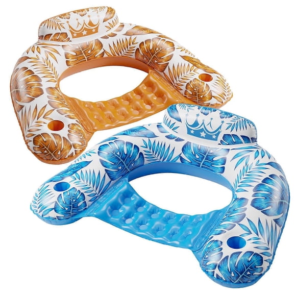 2 Pack Inflatable Pool Float Chair Swimming for Pools Toy Party Size L_Perfect Gift