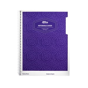 Hilroy® Core+ 1 Subject 120pg Paper Notebook, Purple
