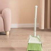 EGNMCR Dorm Room Essentials, Children's Brooms And Dustpan Set Brooms And Dustpan Set For Home Stainless Steel Handle Brooms With Dustpan Combo Set For Home Office Plasti c broom set