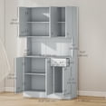 thumbnail image 3 of HOMCOM Modern Buffet with Hutch, Kitchen Cabinet with Storage Cupboard, 3 of 10