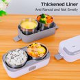 thumbnail image 3 of Electric Lunch Box Pluggable Heating Single / Double Layer Insulation Office Workers Portable Hot Vegetable Cooking Bento Lunch Box, 3 of 8