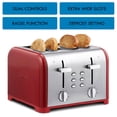 thumbnail image 4 of Kenmore 4-Slice Stainless Steel Toaster, Dual Controls, Extra Wide Slots, 9 Browning Levels, for English Muffins & More, 4 of 11