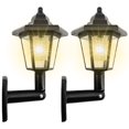 thumbnail image 3 of Solar Hexagonal Light Outdoor LED Solar Sconce Lantern Auto ON/OFF Solar Fence Light IP44 Waterproof Hexagonal Landscape Lamp for Patio Yard Garden Pathway, 3 of 10