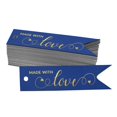 thumbnail image 1 of Inkdotpot Gold Foil Paper Hang Tags Made With Love Text Favor Tags 100 Pieces, 1 of 6