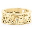 thumbnail image 1 of Men's Celtic Claddagh Band Ring, 1 of 5