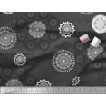 thumbnail image 2 of Soimoi Polyester Crepe Fabric Mandala Ethnic Print Sewing Fabric Yard 52 Inch Wide, 2 of 3