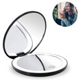 thumbnail image 1 of Jinsinto Miroir de Maquillage Compact Rechargeable Éclairé pour Voyage et Sacs à Main, 1 of 5