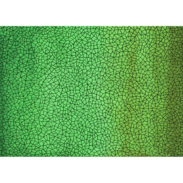 Ahgly Tapis Rectangulaire Lavable en Machine Vert Transitionnel, 2 Pieds x 4 Pieds
