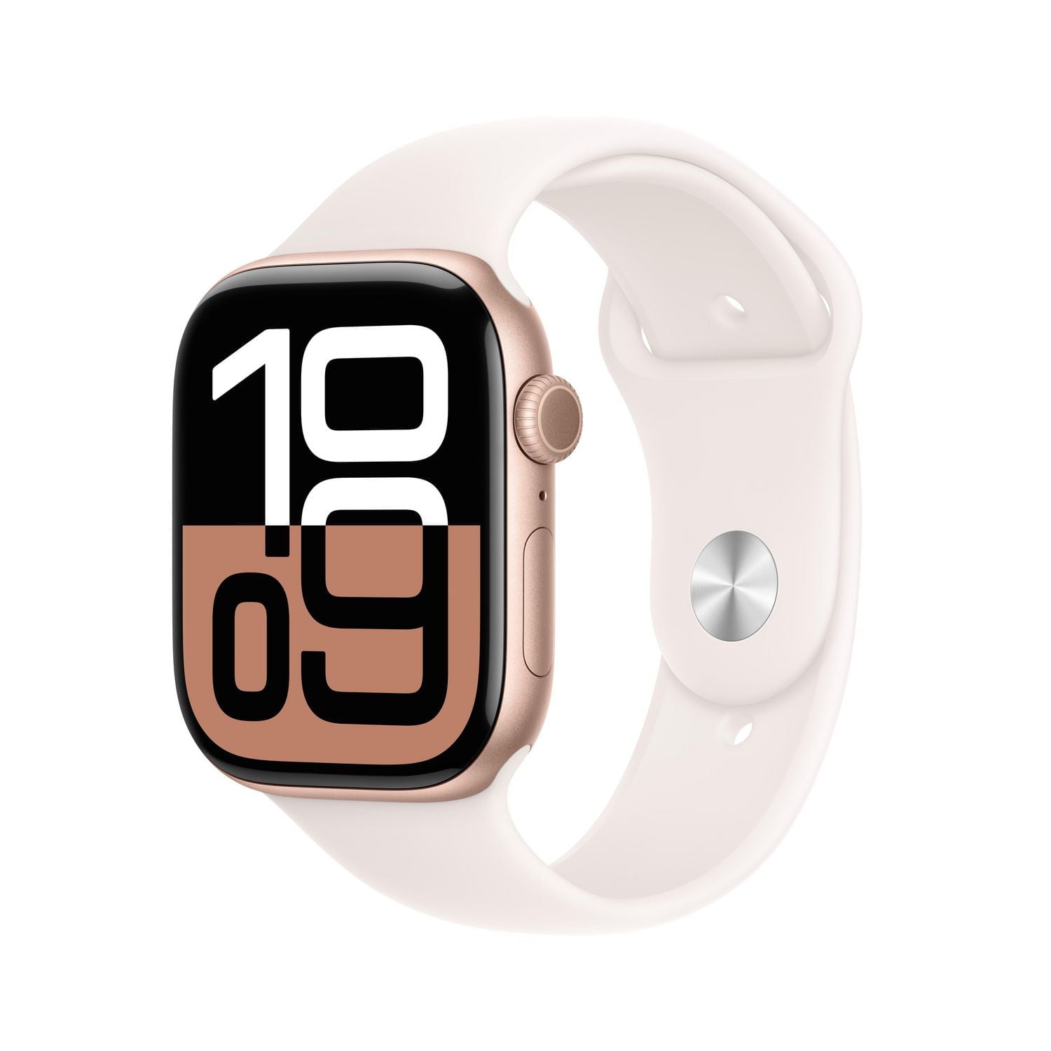 Apple Watch Series 10 GPS 46mm Rose Gold Aluminum Case with Light