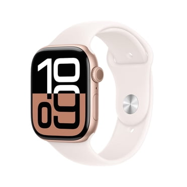 Apple Watch Series 10 GPS 46mm Rose Gold Aluminum Case with Light Blush Sport Band - M/L
