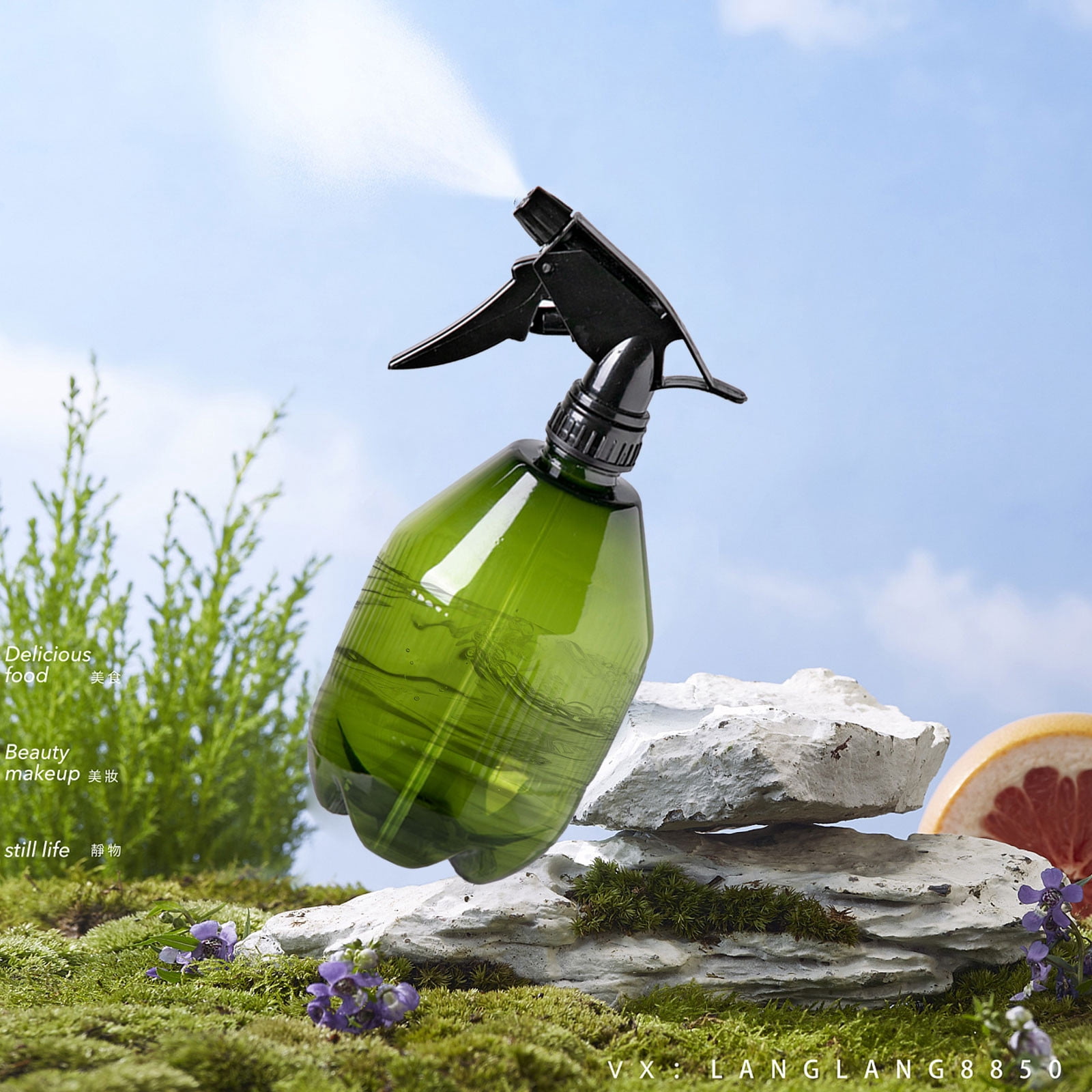 Dvkptbk Watering Cans Garden Watering Can Sprayer Handheld Pump Pressure Sprayer Hand Sprayer for Lawns Garden Plants Watering Fertilizing Home Cleaning 750Ml Home Essentials