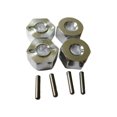 thumbnail image 1 of fastboy 4pièces 5MM en Alliage d'Aluminium Adaptateur de Roue pour 1/10 AXIAL SCX10 AXIAL SCX10 en Alliage d'Aluminium Adaptateur de Roue Argent 1Set, 1 of 6