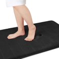 thumbnail image 1 of ORUYROP Memory Foam Bath Mat Large Size,60.2 x 24 Inches, Soft and Comfortable, Super Water Absorption, Non-Slip, Thick, Machine Wash, Easier to Dry for Bathroom Floor Rug, Black, 1 of 7