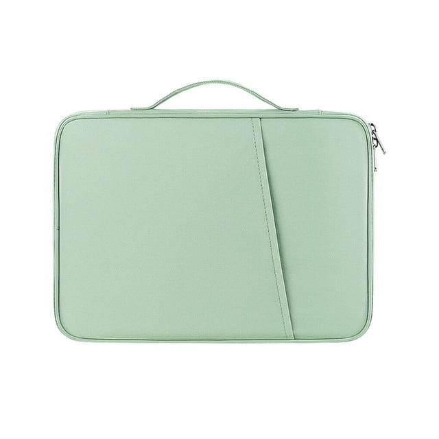 Baohd Laptop Sleeve Case Notebook Protective Handbag Zipper Closure Nylon Computer Carrying Bag Protector For Tablet Pouch Green 12.9-13 inch