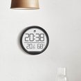 thumbnail image 4 of EGNMCR Alarm Clock Wall Clock Temperature And Humidity Meter Clock Indoor Household Electronic Alarm Clock Kitchen Digital Display Alarm Clock Wall-mounted Room Temperature Meter a Clock, 4 of 7