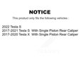 thumbnail image 2 of TEC Rear Ceramic Disc Brake Pads TEC-2164 for Car 2017-2025 Tesla X S with Single Piston Caliper, 2 of 10