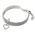 thumbnail image 1 of 2025 Mini Pet Dog Bling Terrain Dog Light Rhinestone Chocker Collars Fancy Hair Bow For Dogs Dog Heart Shaped Necklace, 1 of 1