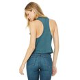 thumbnail image 2 of Ladies' Racerback Cropped Tank - HTHR DEEP TEAL - S, 2 of 3