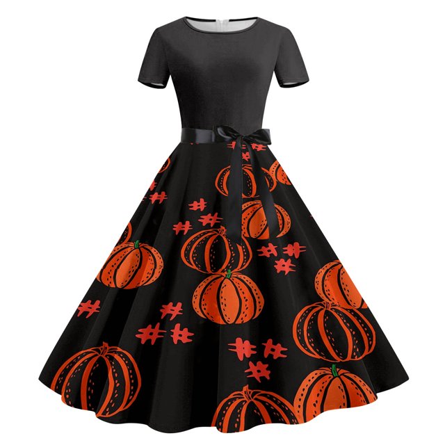Robes pour Femmes 2024 Été Surdimensionnée Décontractée à Imprimé Floral à Manches Courtes à Col Rond Robe Longueur Genou Rabais de 50 % Liquidation!
