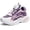 Purple, variant on BABAYA Boys Girls Athletic Shoes Easy on Jogger Sneakers With Rotating Buckle for Little Big Kids