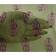 thumbnail image 4 of oneOone Viscose Chiffon Fabric Leaves & Paisley Block Decor Fabric Printed BTY 42 Inch Wide, 4 of 4