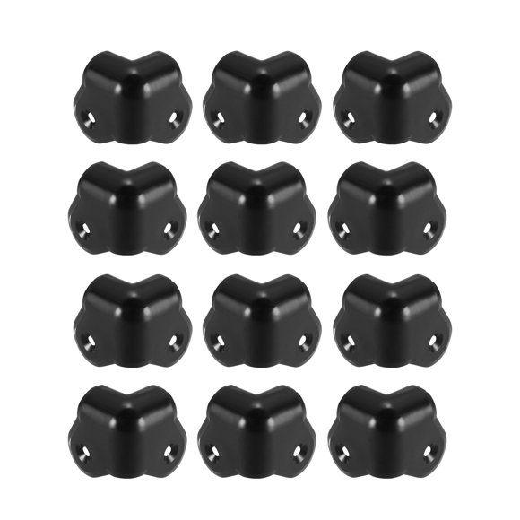 Unique Bargains Plactic Box Corner Protectors Edge Guard Protector 27 x 27 x 28mm 12 pcs