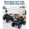 thumbnail image 4 of Ourlova 12V Electric Ride-On Car for Kids 3-8 Years, Dual 45W Motors, Remote Control, LED Lights, Music Player, Emergency Brake, 4 of 8