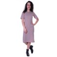 thumbnail image 2 of Moomaya Robe Droite à Manches Courtes pour Femmes, Unie, Décontractée, Coupe Ample, avec Poches, 2 of 7